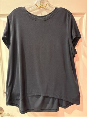 Athleta Black With Ease Top Size SP